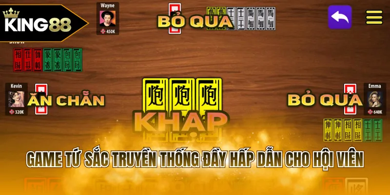 Game Tứ Sắc truyền thống đầy hấp dẫn cho hội viên